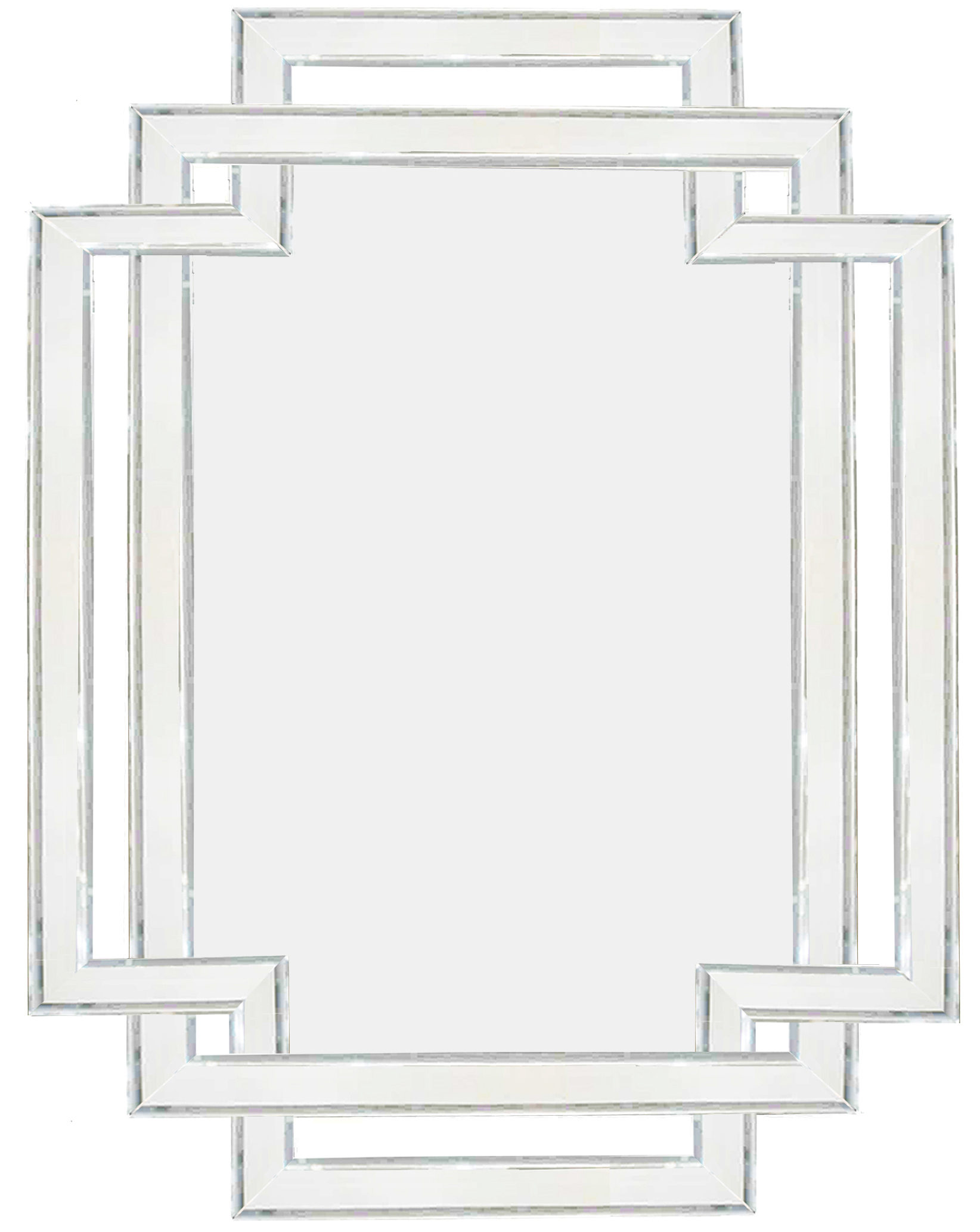 TS083 Wall décor art mirror on mirror rectangular modern